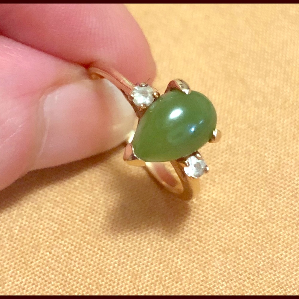 10k gold jadeite? ring